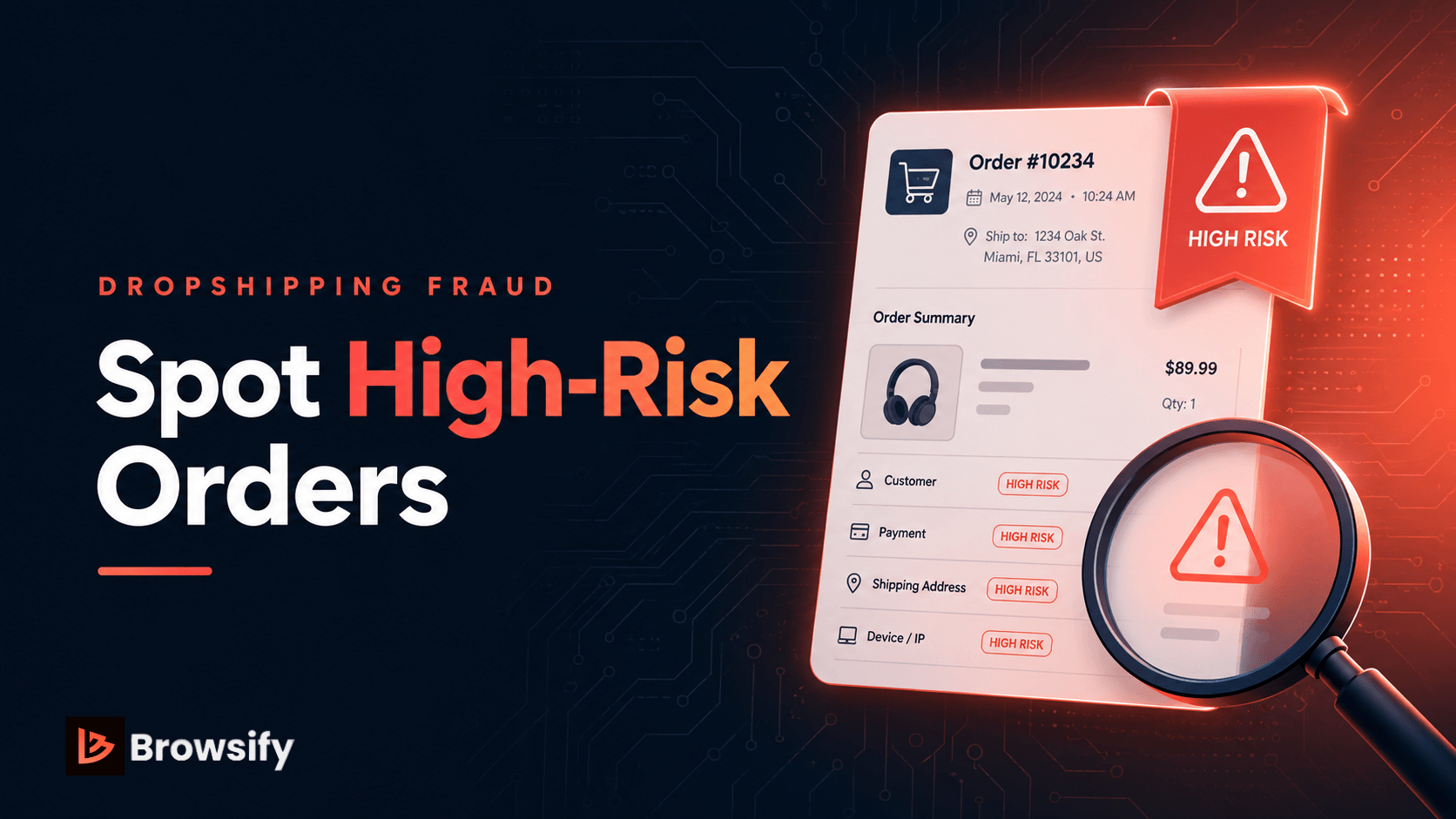 High-Risk Orders on Shopify: The Dropshipper's Complete Guide to Spotting and Stopping Fraud (2026)